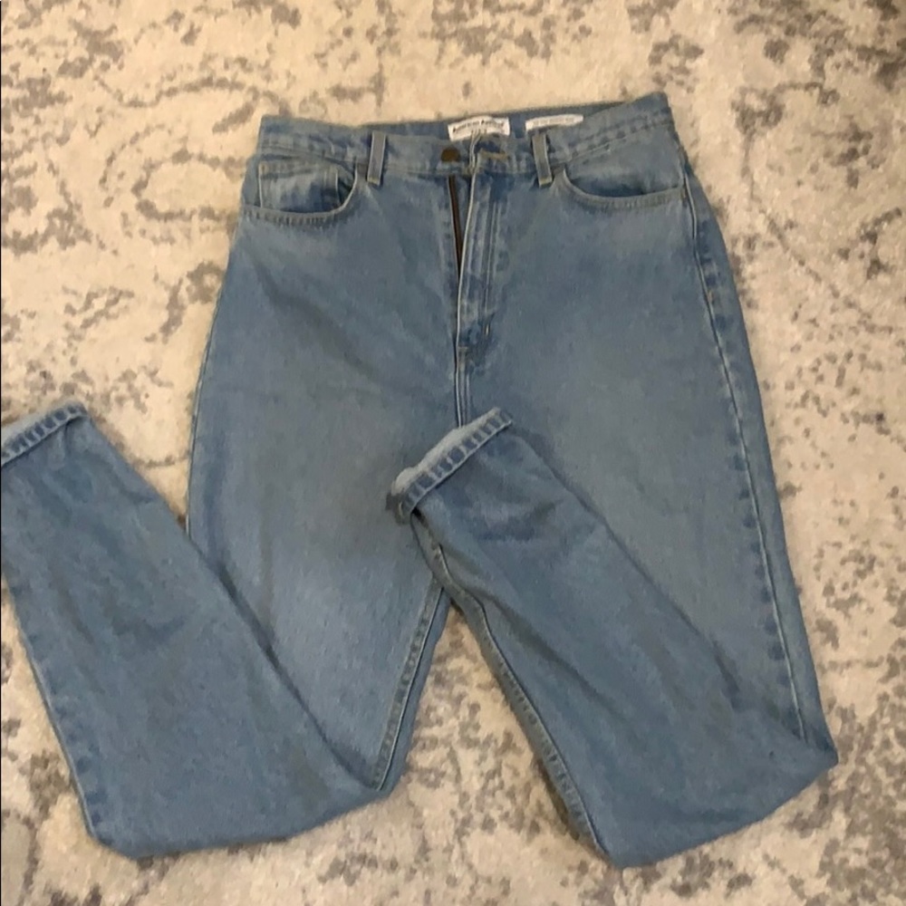 American Apparel High-Waisted Jeans